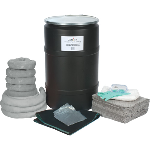 Spill Kit, Universal, Drum, 55 US gal. Absorbancy Quali-T-Solutions