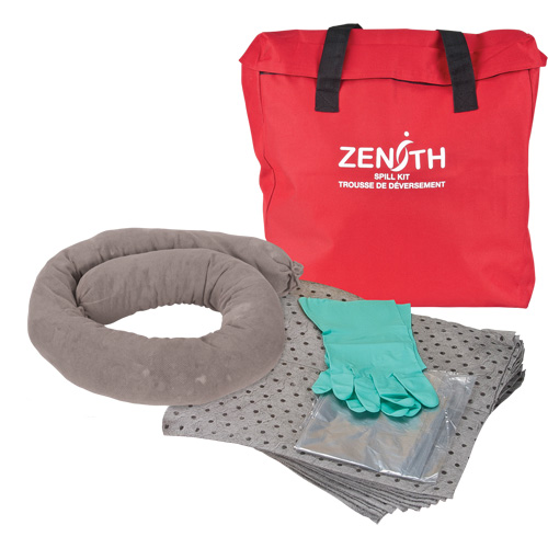 Trousse de lutte contre les d&eacute;versements de premi&egrave;re qualit&eacute;, Universel, Sac, Absorbance de 5 gal. US Quali-T-Solutions