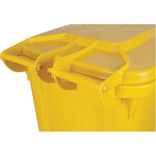 Contenant jaune mobile, Polyur&eacute;thane, 63 gallons/63 gal. US Quali-T-Solutions