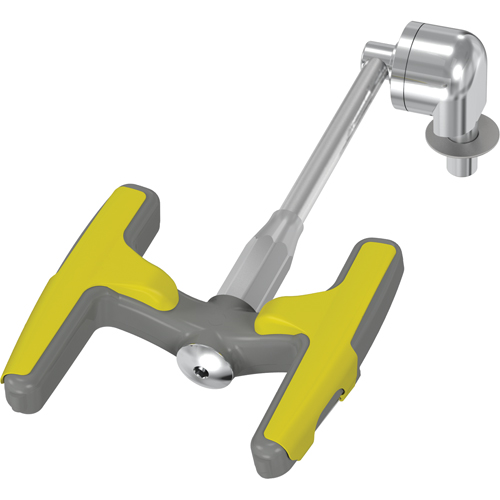 Poste de douche oculaire/faciale Halo, Installation Montage sur comptoir Quali-T-Solutions