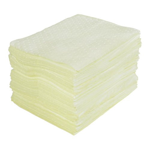 Premium Laminated (SMS) Sorbent Pads, Hazmat, 15" x 17", 30 gal. Absorbancy Quali-T-Solutions