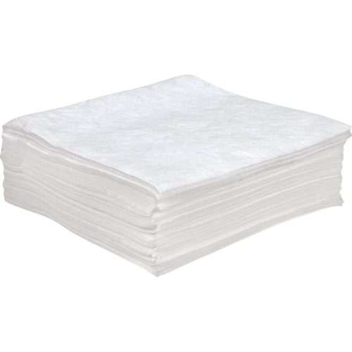 Feuilles absorbantes antistatiques de premi&egrave;re qualit&eacute;, Huile seulement, 30" x 30", 55 gal. d'absorption Quali-T-Solutions