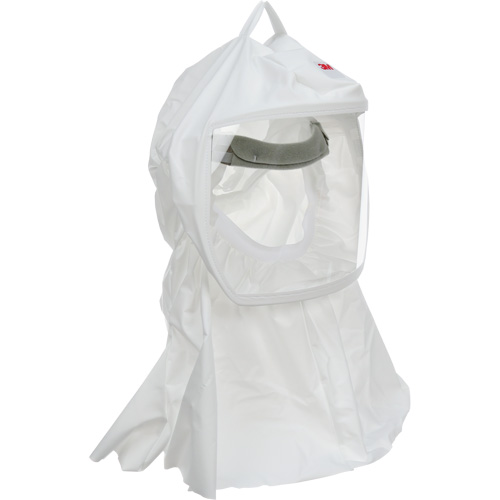 Cagoule Versaflo de haute durabilit&eacute; avec coiffe int&eacute;gr&eacute;e, Grand/Moyen, Coiffe souple, Bavette Simple Quali-T-Solutions