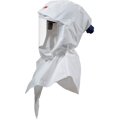 Cagoule de peintre Versaflo compl&egrave;te avec coiffe de premi&egrave;re qualit&eacute;, Universel, Coiffe souple, Bavette Double Quali-T-Solutions