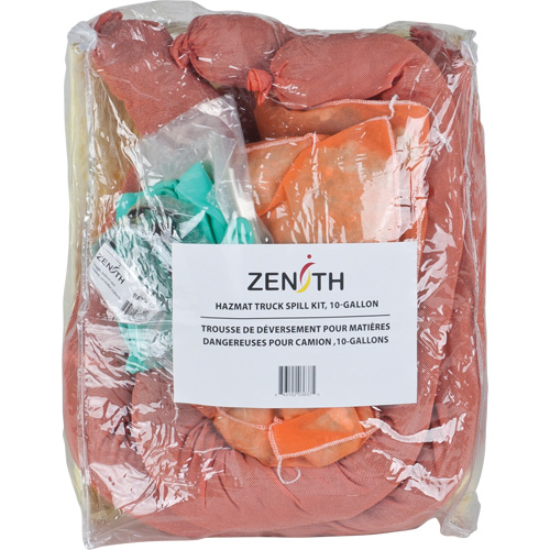Trousse de lutte contre les d&eacute;versements pour camion, Mati&egrave;res dangereuses, Sac, Absorbance de 10 gal. US Quali-T-Solutions