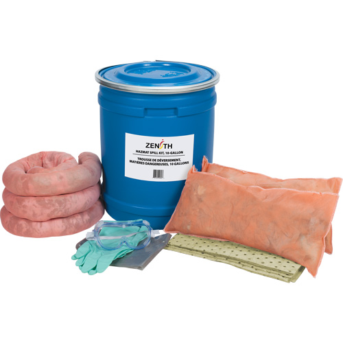 Truck Spill Kit, Hazmat, Drum, 10 US gal. Absorbancy Quali-T-Solutions
