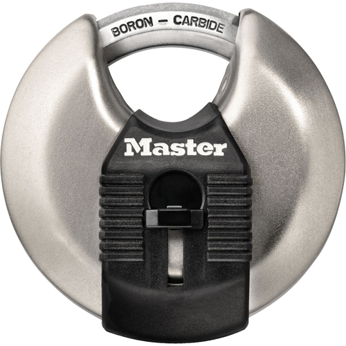 Cadenas prot&eacute;g&eacute; Magnum, Argent, Cl&eacute;s diff&eacute;rentes, Acier tremp&eacute;, Largeur de 2-3/4" Quali-T-Solutions
