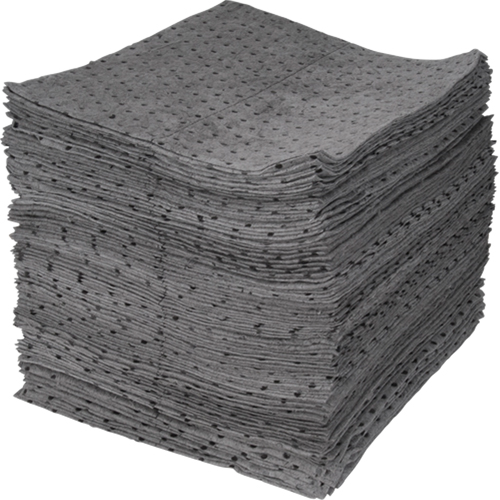 Premium Bonded Sorbent Pads, Universal, 15" x 17", 30 gal. Absorbancy Quali-T-Solutions
