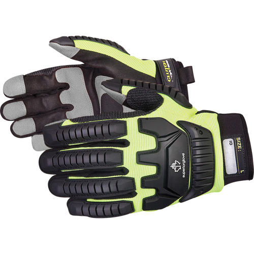 Gants de m&eacute;canicien r&eacute;sistants aux chocs Clutch Gear, Paume PVC, Taille Petit Quali-T-Solutions