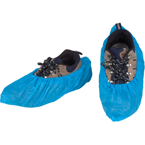 Couvre-chaussures CPE, 2T-Grand, Poly&eacute;thyl&egrave;ne, Bleu Quali-T-Solutions