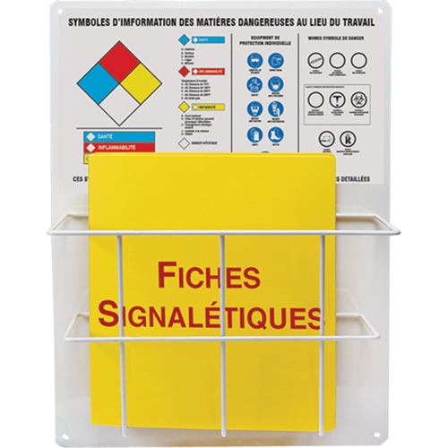 Panneaux de style panier pour mati&egrave;res dangereuses, Français, Compris reliures Quali-T-Solutions