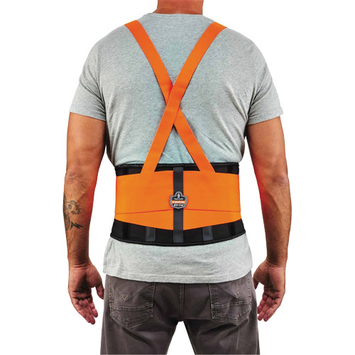 ProFlex 100HV Economy Spandex Hi-Vis Back Support Brace, Elastic, Small Quali-T-Solutions