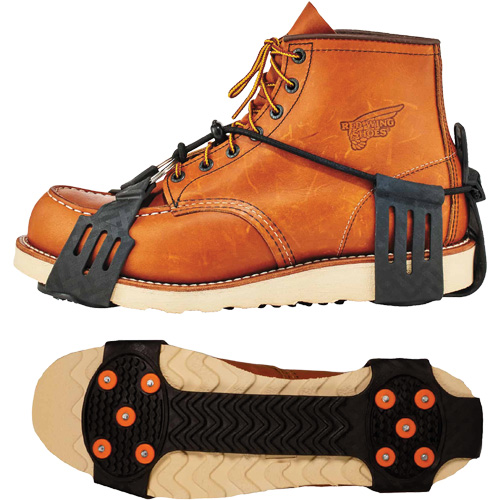 Crampons &agrave; glace ajustables TREX 6310, Acier au carbone, Traction Crampon, Moyen Quali-T-Solutions