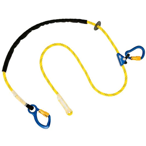 Longe ajustable pour grimpeur, 1 branches, 8', Classe CSA A, Nylon Quali-T-Solutions