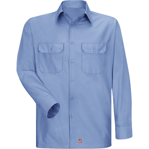 Chemise &agrave; manches longues en tissu ind&eacute;chirable, Hommes, 3T-Grand, Bleu Quali-T-Solutions
