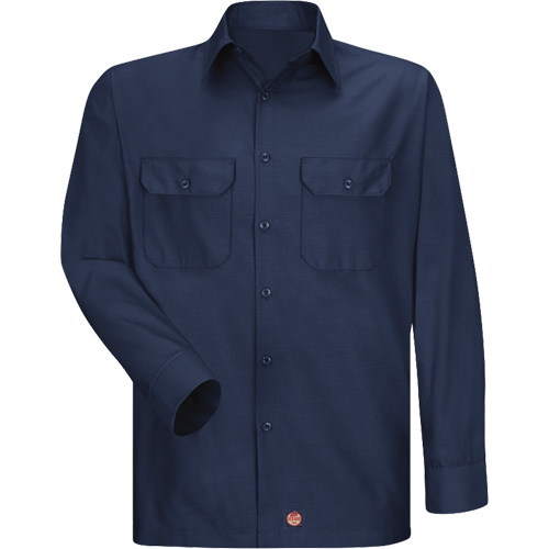 Chemise &agrave; manches longues en tissu ind&eacute;chirable, Hommes, 3T-Grand, Bleu marin Quali-T-Solutions