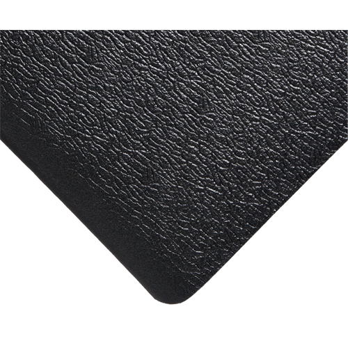 Deluxe Soft Step No. 444 Mats, Pebbled, 3' x 5' x 5/8", Black, PVC Sponge Quali-T-Solutions