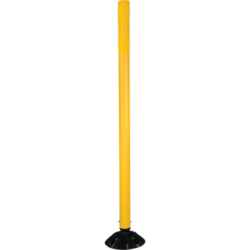 D&eacute;lin&eacute;ateur r&eacute;sistant aux impacts, 48" h, Jaune Quali-T-Solutions
