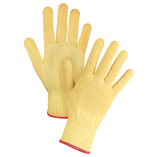 Gants tricot&eacute;s sans couture, Taille Petit/7, Calibre 7, Enveloppe en Kevlar, ASTM ANSI niveau A2/EN 388 niveau 3 Quali-T-Solutions