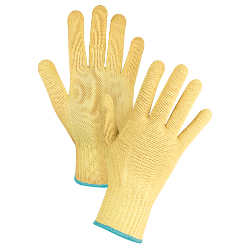 Gants tricot&eacute;s sans couture, Taille T-Grand/10, Calibre 7, Enveloppe en Kevlar, ASTM ANSI niveau A2/EN 388 niveau 3 Quali-T-Solutions