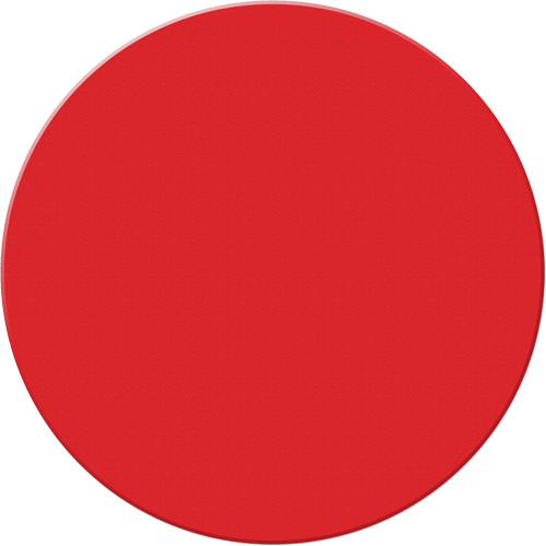 Marqueurs all&eacute;g&eacute;e/5S Armor Stripe, Cercle, 6" lo x 6" la, Rouge, Plastique Quali-T-Solutions