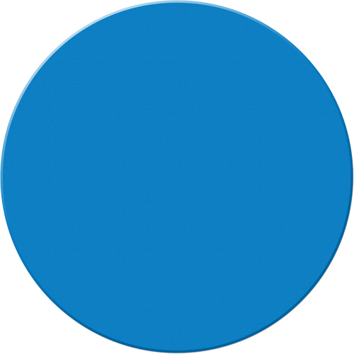 Marqueurs all&eacute;g&eacute;e/5S Armor Stripe, Cercle, 6" lo x 6" la, Bleu, Plastique Quali-T-Solutions