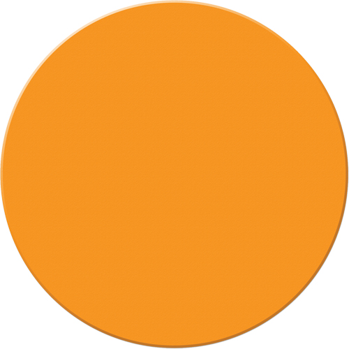 Armor Stripe Lean/5S Markers, Circle, 6" L x 6" W, Orange, Plastic Quali-T-Solutions