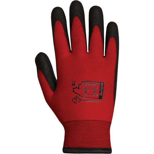 Gants doubl&eacute;s pour l'hiver Dexterity, 10/T-Grand, R&ecirc;vetement PVC, Calibre 15, Enveloppe en Nylon Quali-T-Solutions