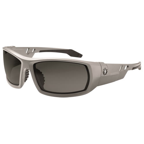 Lunettes de s&eacute;curit&eacute; Skullerz Odin, Lentille Grise/fum&eacute;e, Antibu&eacute;e/Anti-&eacute;gratignures, ANSI Z87+/R&eacute;pond ou surpasse la norme CSA Z94.3 Quali-T-Solutions