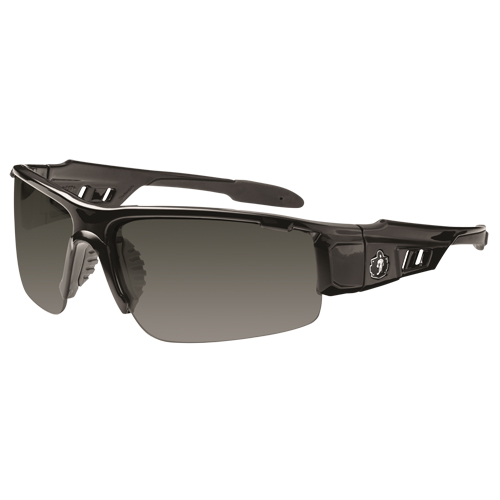 Lunettes de s&eacute;curit&eacute; Skullerz Dagr, Lentille Grise/fum&eacute;e, Anti-&eacute;gratignures, ANSI Z87+/R&eacute;pond ou surpasse la norme CSA Z94.3 Quali-T-Solutions