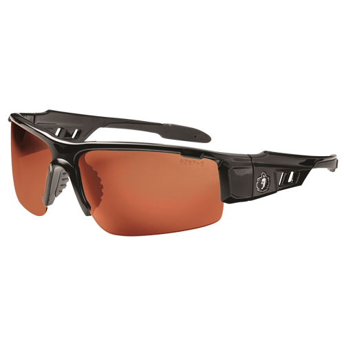 Lunettes de s&eacute;curit&eacute; Skullerz Dagr, Lentille Cuivre, Anti-&eacute;gratignures/Polaris&eacute;, ANSI Z87+/R&eacute;pond ou surpasse la norme CSA Z94.3 Quali-T-Solutions