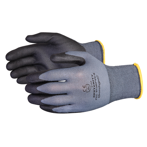 Gants enduits Dexterity, 11/2T-Grand, R&ecirc;vetement PVC, Calibre 13, Enveloppe en Nylon Quali-T-Solutions