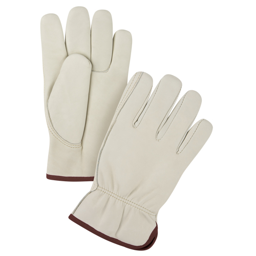 Premium Driver's Gloves, Large, Grain Cowhide Palm Quali-T-Solutions