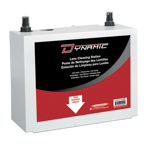 Poste de nettoyage de lentilles Dynamic, M&eacute;tal, 8" lo x 5" p x 6" h Quali-T-Solutions