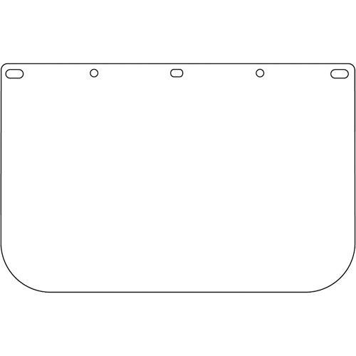 Dynamic Die Cut Faceshield Visor, PETG, Clear Tint Quali-T-Solutions