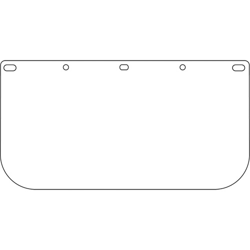 Dynamic Faceshield Visor Window, PETG, Clear Tint Quali-T-Solutions