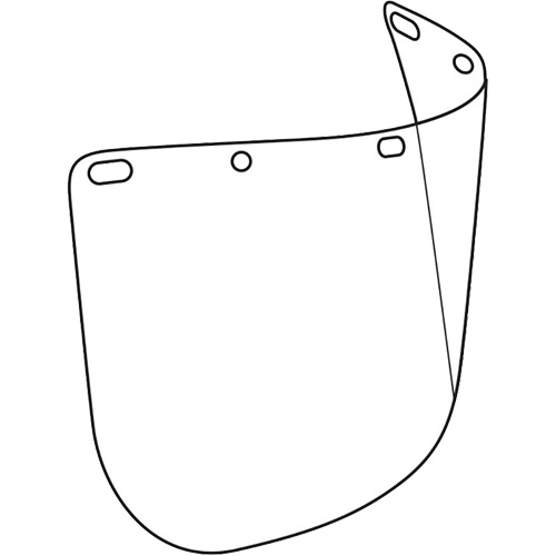 Dynamic Die Cut Faceshield Visor, Polycarbonate, Clear Tint Quali-T-Solutions
