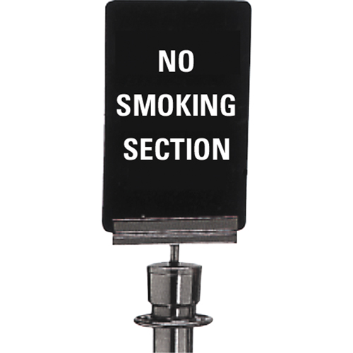 Enseigne de contr&ocirc;le des foules  No Smoking , 11" x 7", Plastique, Anglais Quali-T-Solutions