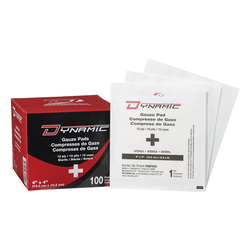 Dynamic Gauze, Pad, 4" L x 4" W, Sterile, Medical Device Class 1 Quali-T-Solutions