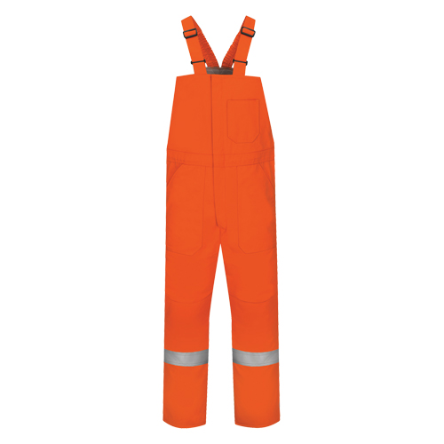 Excel FR&reg; Comfortouch&reg; Deluxe Bib Overalls, Small, Orange Quali-T-Solutions