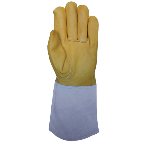 Gants de soudage &agrave; l'arc TIG, Cuir fleur de vache, Taille Taille unique Quali-T-Solutions