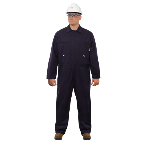 Combinaison ignifuge contre l'arc &eacute;lectrique UltraSoft, Taille 46, Bleu marine, 12,4 cal/cm2 Quali-T-Solutions