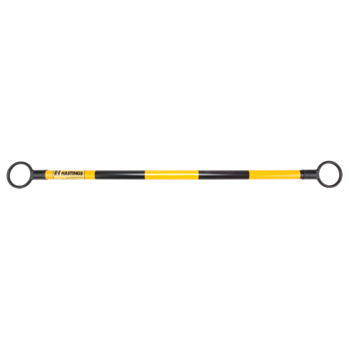 Telescopic Barricade Bar, 85" Extended Length, Black/Yellow Quali-T-Solutions