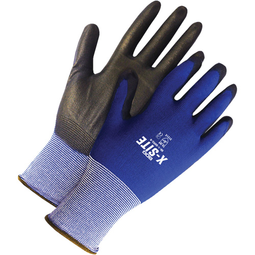 Coated Synthetic Gloves, 7, Polyurethane Coating, 13 Gauge, Nylon Shell Quali-T-Solutions