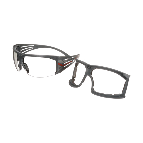 Lunettes de s&eacute;curit&eacute; avec joint s&eacute;rie 600 SecureFit, Lentille Gris/Int&eacute;rieur/ext&eacute;rieur, Antibu&eacute;e, ANSI Z87+/R&eacute;pond ou surpasse la norme CSA Z94.3 Quali-T-Solutions