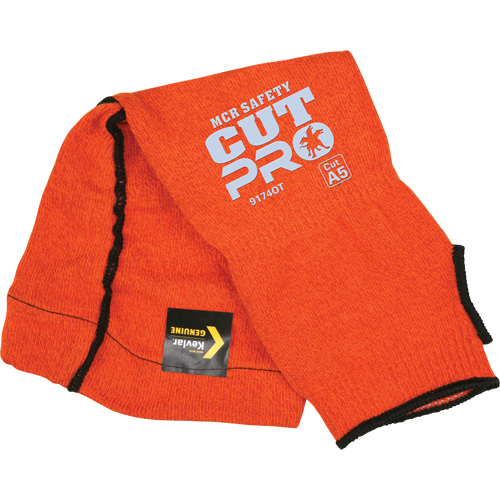Manches Memphis, Kevlar, 14", ASTM ANSI niveau A5, Orange Quali-T-Solutions