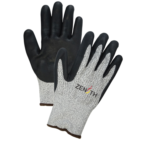 Gants &eacute;lastiques sans coutures r&eacute;sistants &agrave; la coupe pour temp&eacute;ratures froides, Taille 2T-Grand/11, Calibre 13, Rev&ecirc;tement Mousse de nitrile, Enveloppe en PEHP, ASTM ANSI niveau A4 Quali-T-Solutions