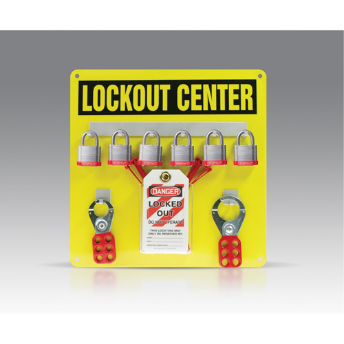 Hanger Board Kit, Laminated Steel Padlocks, 6 Padlock Capacity, Padlocks Included Quali-T-Solutions