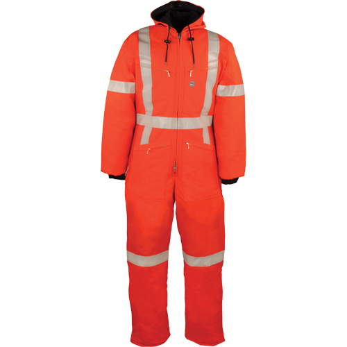 Combinaison r&eacute;fl&eacute;chissante isol&eacute;e, Petit, Orange Quali-T-Solutions