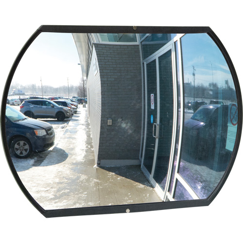 Roundtangular Convex Mirror with Bracket, 20" H x 30" W, Indoor/Outdoor Quali-T-Solutions